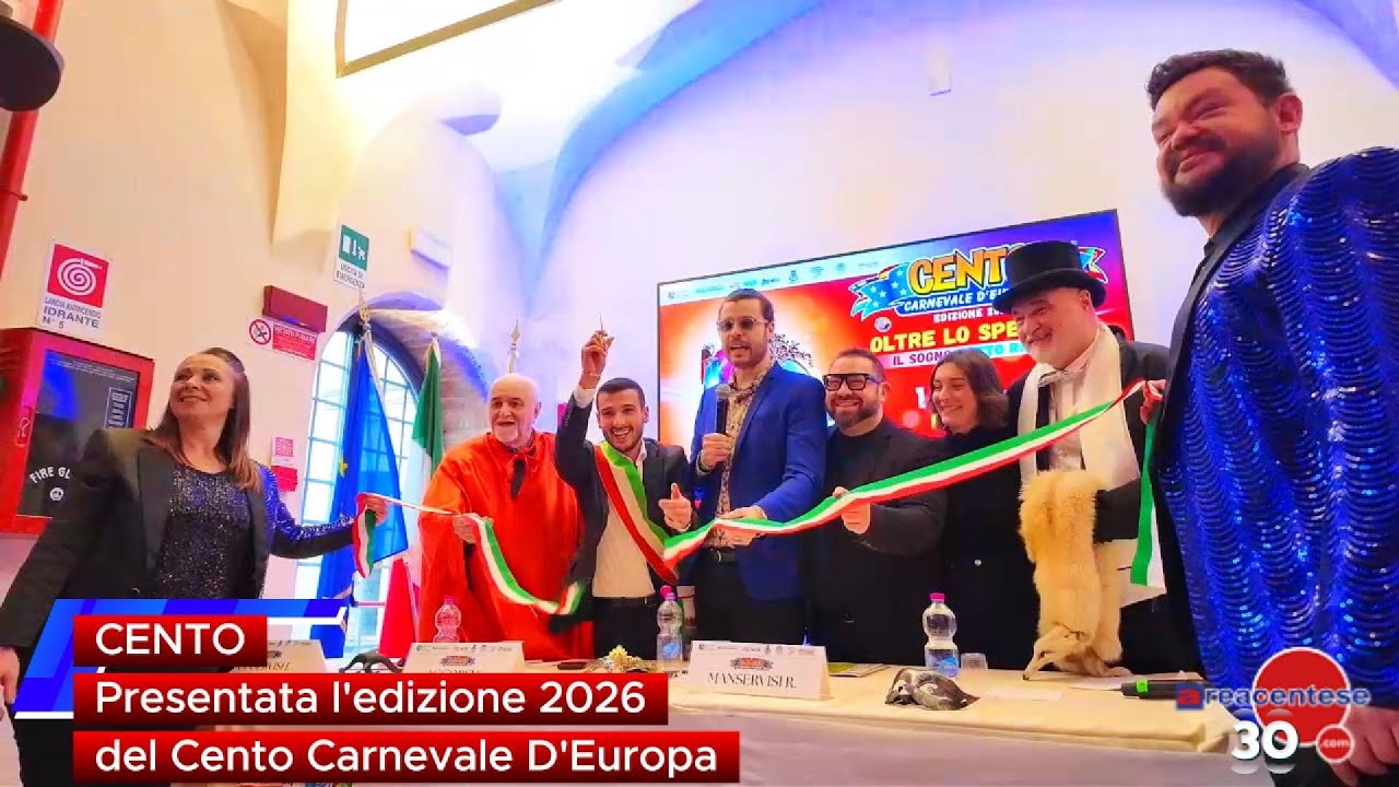 presentato Cento Carnevale d'Europa edizione 2026