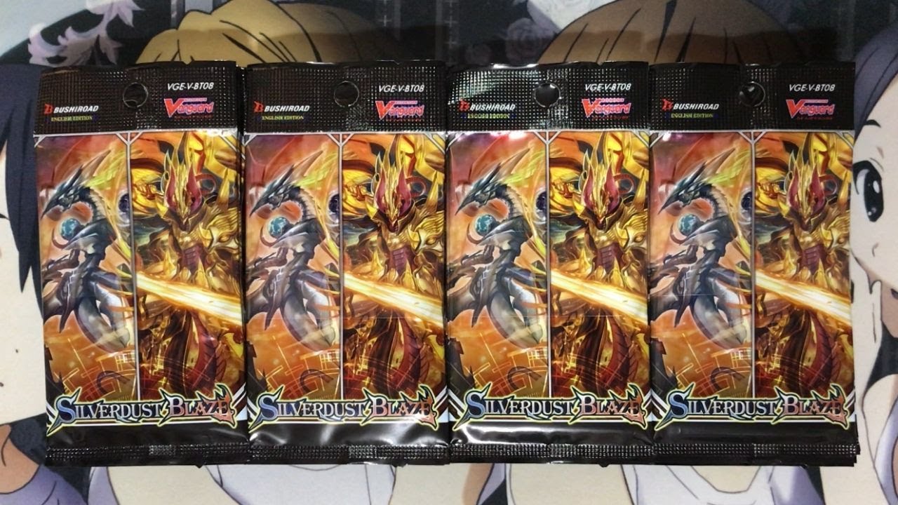 Opening My Cardfight Vanguard Silverdust Blaze Sneak Preview Booster Packs