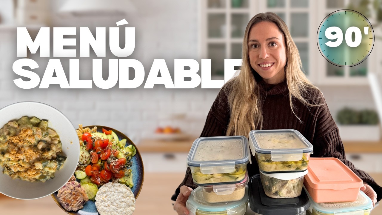 Menú Semanal SALUDABLE con COMIDAS y CENAS - FÁCILES y RÁPIDAS🌱