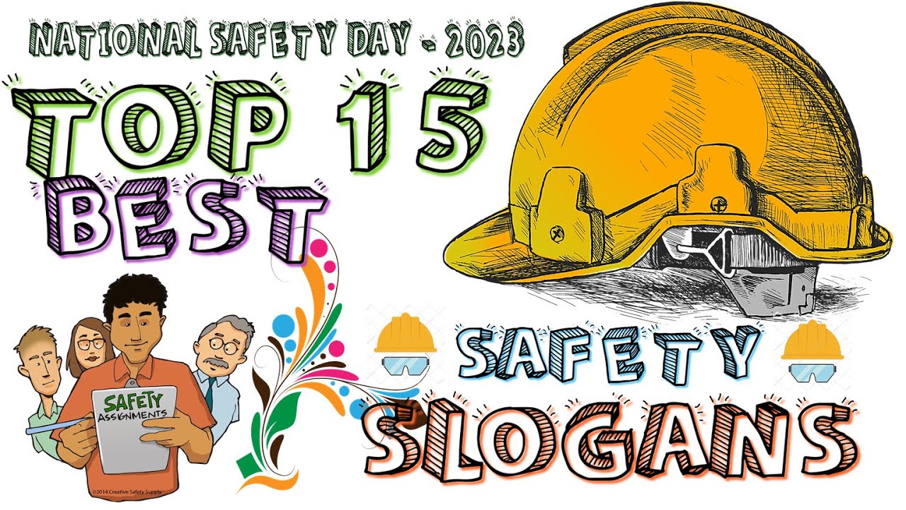 👌TOP 15 BEST SAFETY SLOGANS✍️ | 🕵️NATIONAL SAFETY DAY SLOGAN COMPETITION 👷 | 🔥SAFETY SAVES 🎥