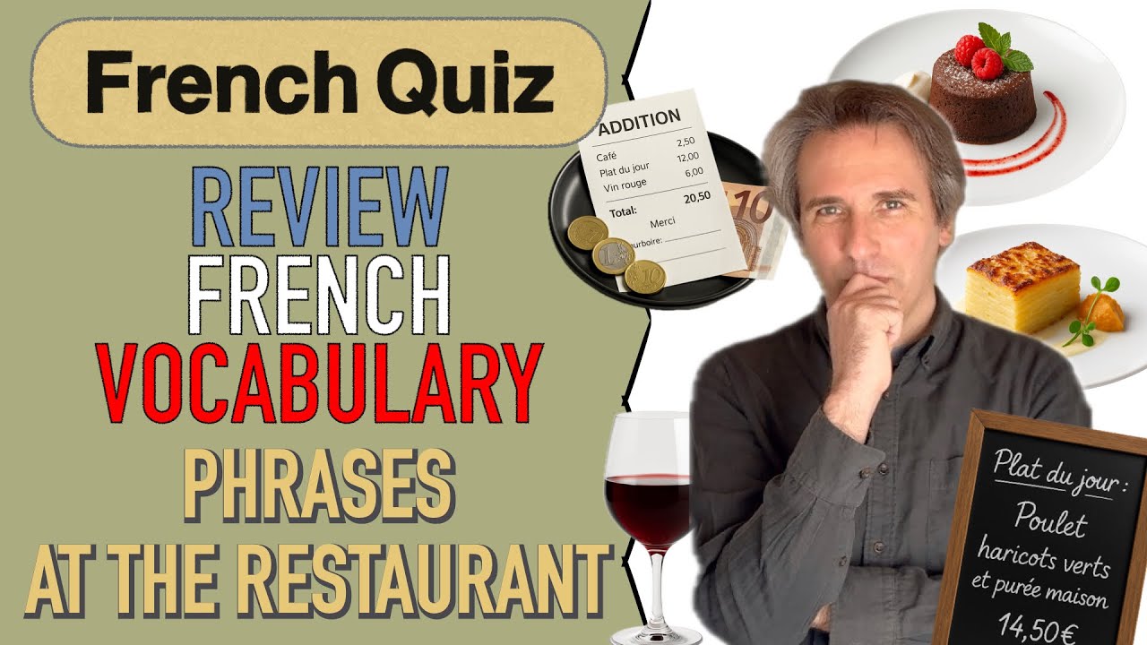 Review French with a Quiz! Restaurant Expressions You Need to Know 🇫🇷