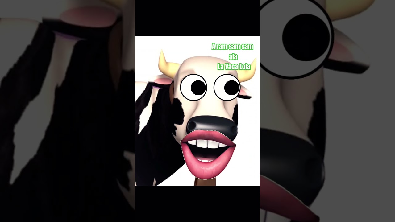 Divertido Lola la vaca canta un ram sam sam #animation #cartoon #funny