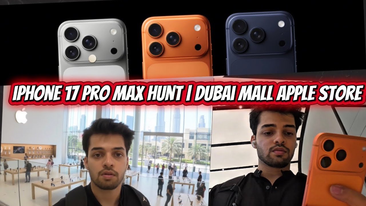 From Sharjah to Dubai Mall 🚗📱Checking Out iPhone 17 Pro Max🔥🔥🔥