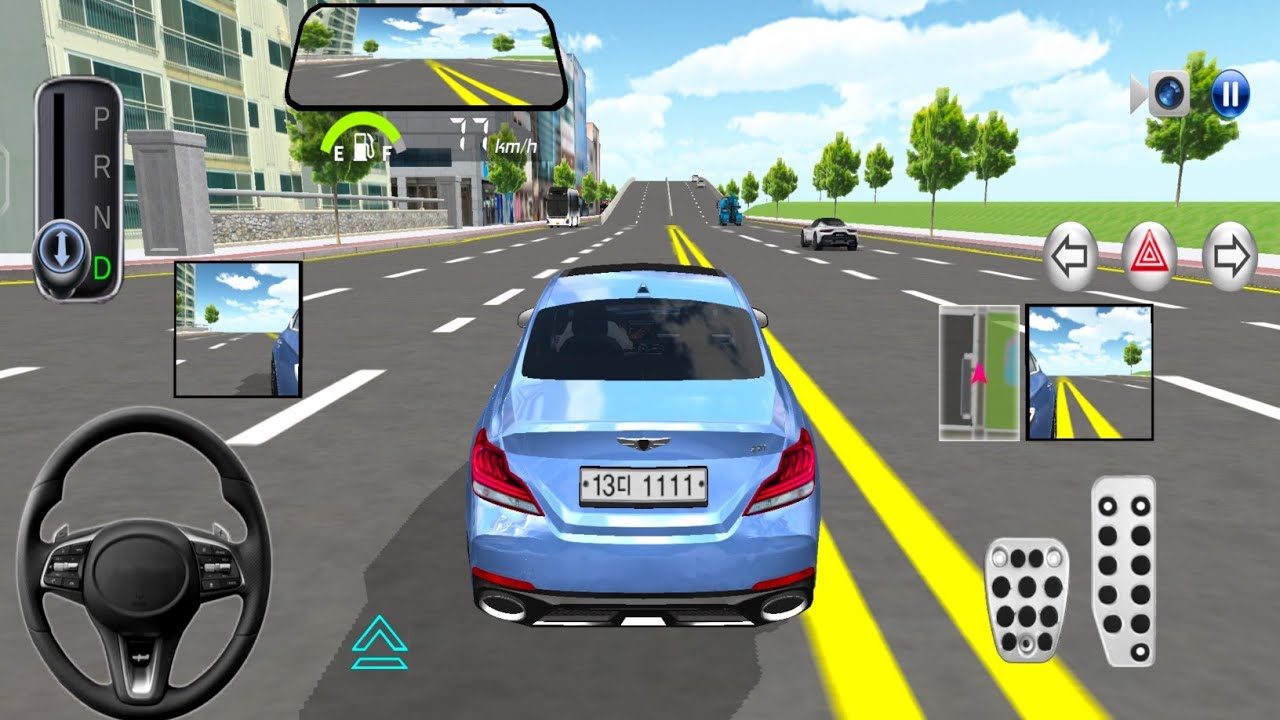 New Blue Marcedes Car - 3D Driving Class 2026 - Best Android ios 2026 Car Game
