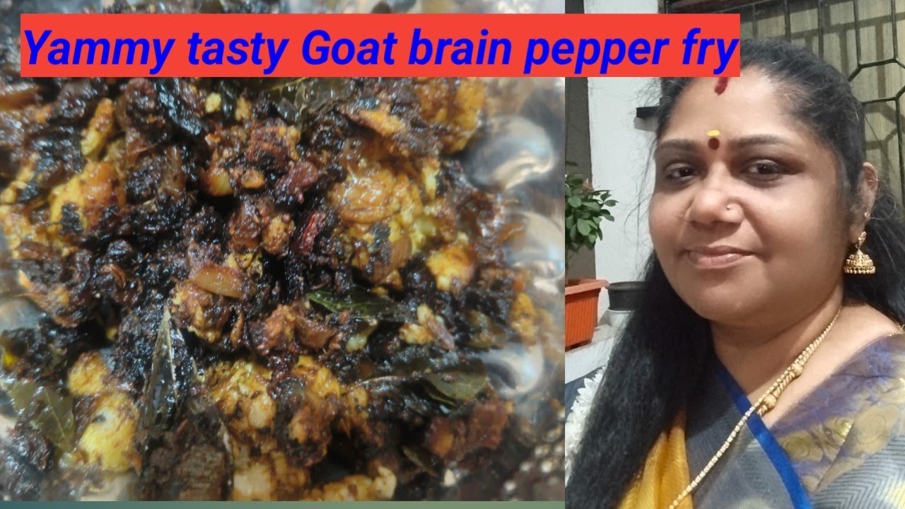 Yammy tasty Goat brain pepper fry # tasty #healthy #recipe #viralvideo 
