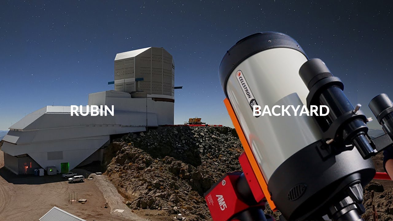 NEW Vera Rubin Observatory vs. Backyard Telescope Comparison!