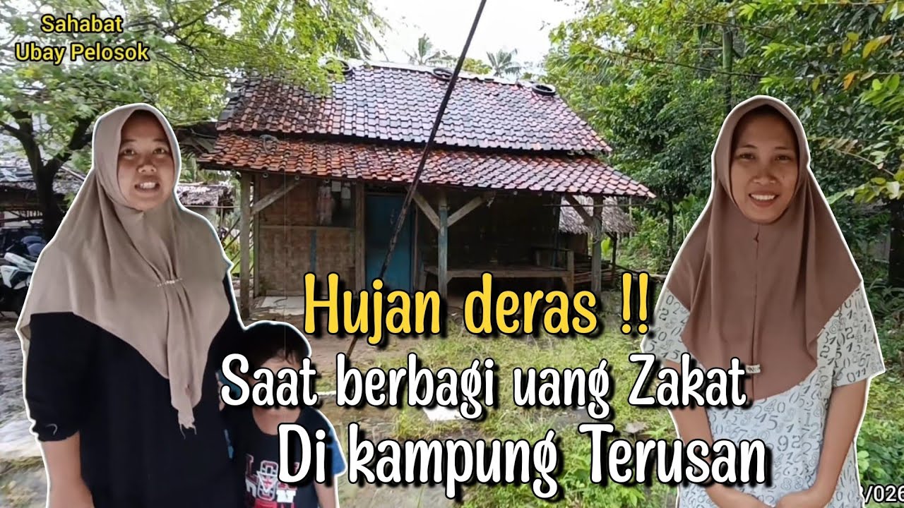 HUJAN DERAS DI KAMPUNG TERUSAN BERTEDUH DIRUMAH WARGA YANG KEBOCORAN