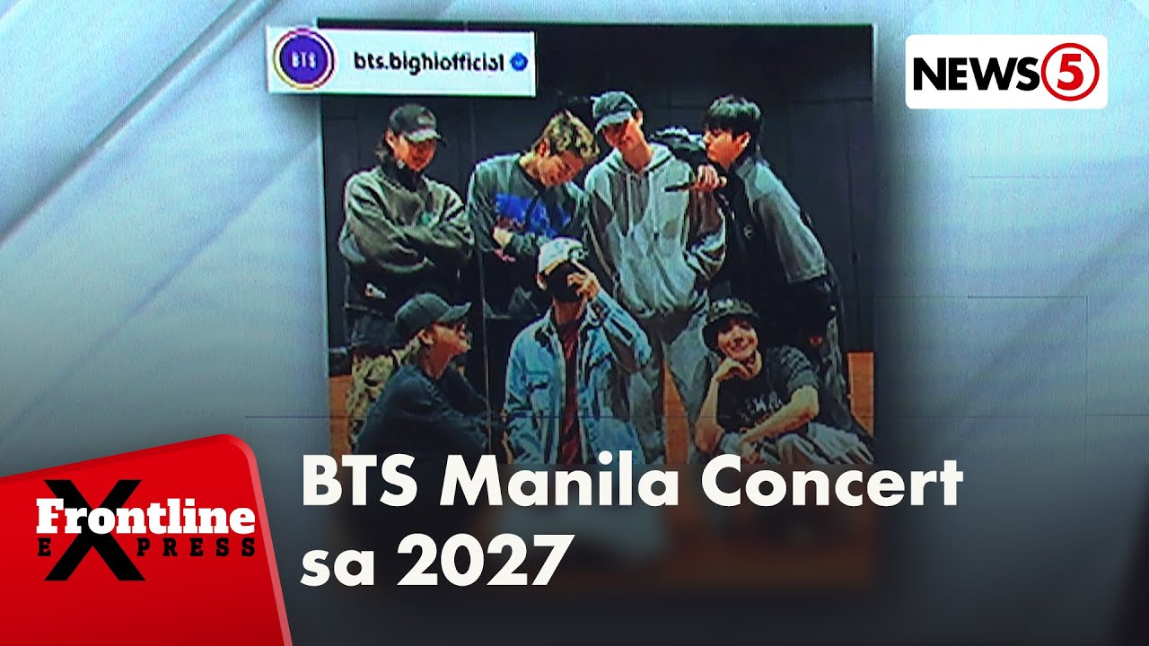 BTS, magbabalik Pilipinas para sa 'World Tour' sa March 2027 | Frontline Express