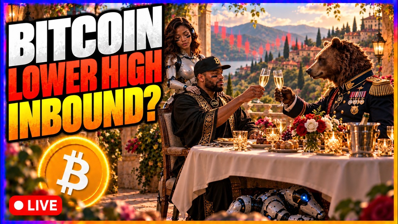 Bitcoin Lower High Inbound? Live Trading & TA