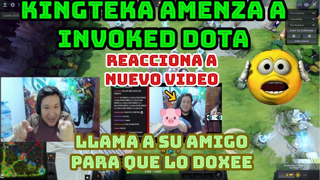 🔥 PICANTE !! KINGTEKA amenaza a INVOKED DOTA por hacer videos de su familia 🔥