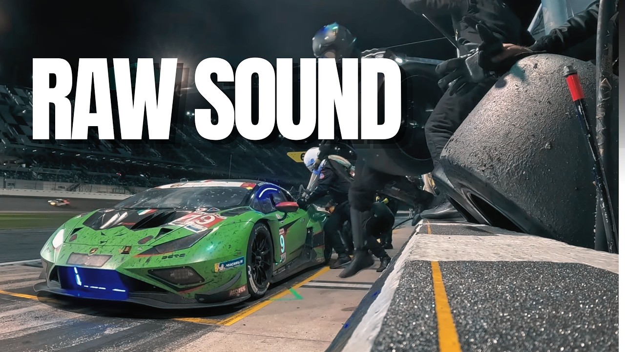 RAW RACE SOUNDS // LAMBORGHINI GTD PRO PITSTOP // IMSA Rolex 24h 2024