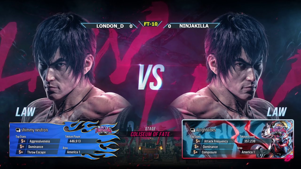 Tekken 8 NinjaKilla (Law) VS London_D (Law) FT-10