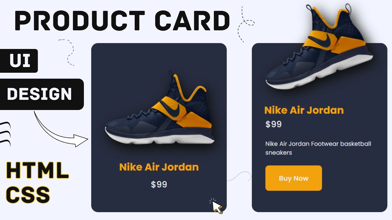 How to Create Product Card UI Design Using HTML and CSS