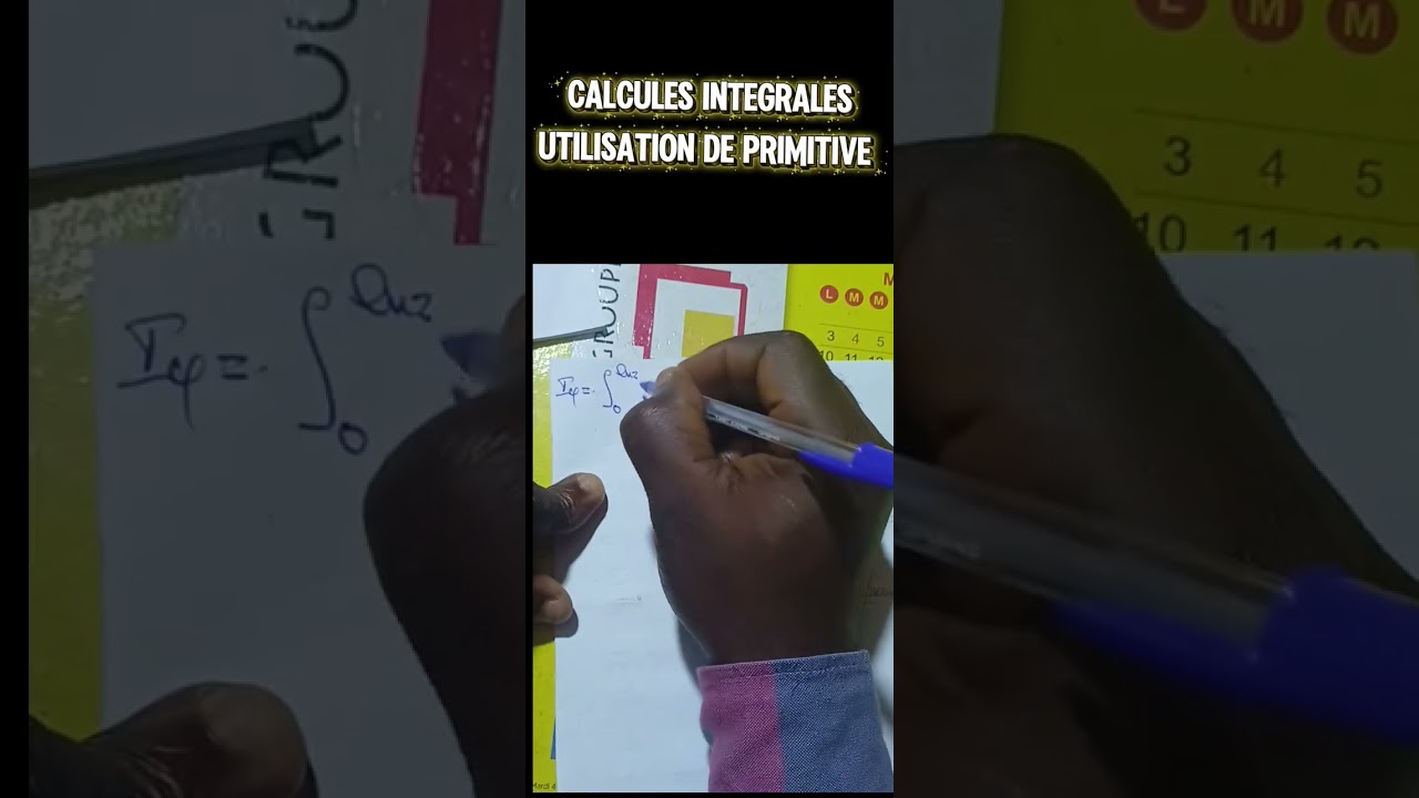 Calcules intégrales, utilisation de primitive 