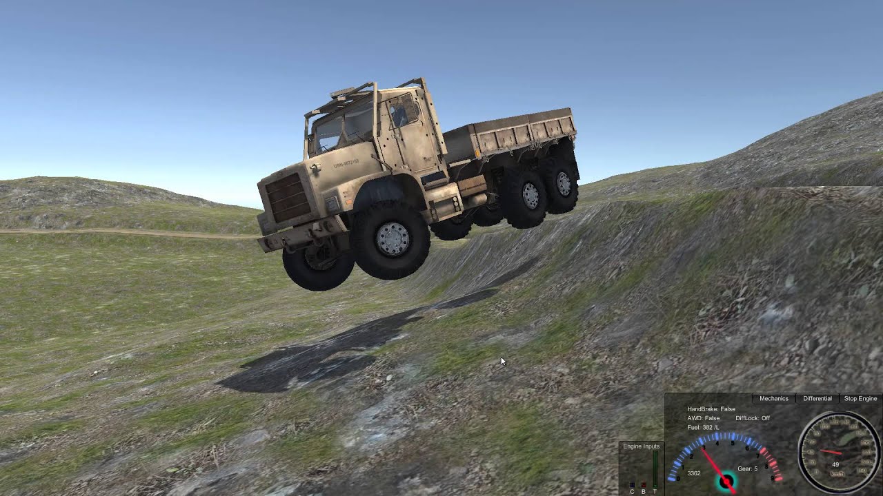 Unity Realistic Vehicle Physics - Softbody Tire Physics Test 2