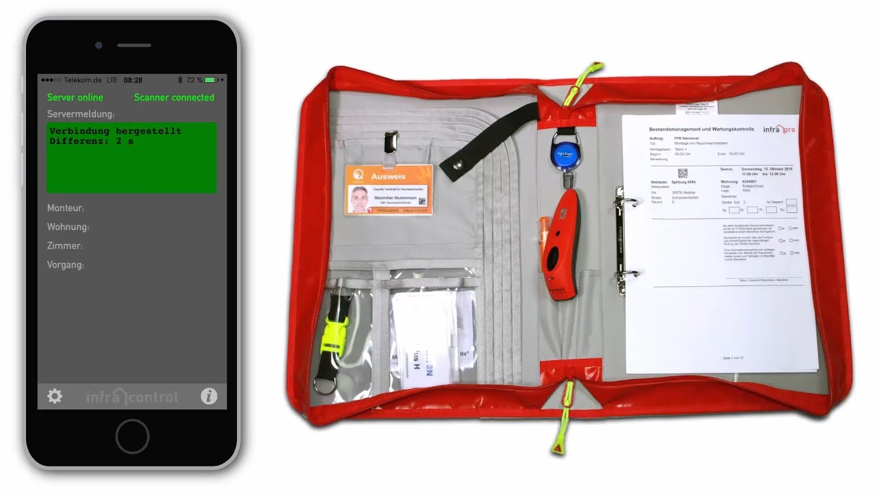 infra-control Video-Tutorial - 05 - App und Scanner