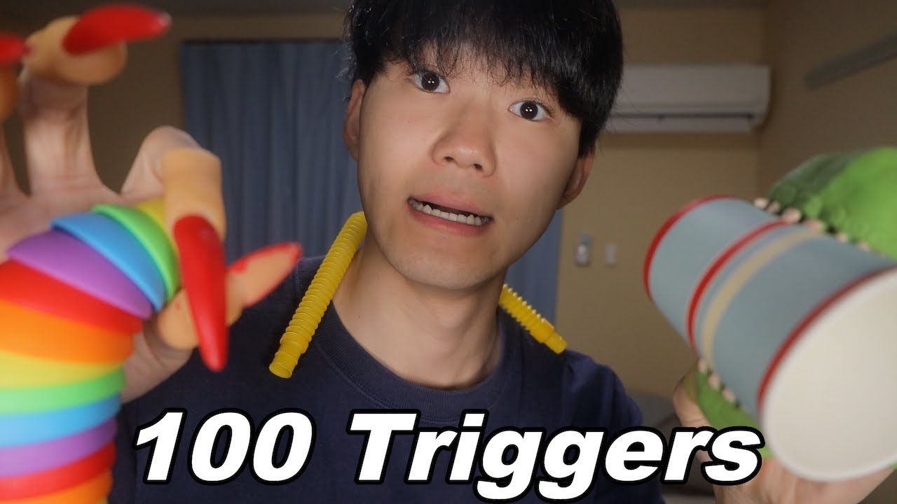 【ASMR】100 Triggers ASMR by myself