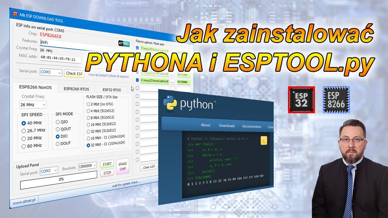 Mk ESP Tool - jak zaintalować Pythona i esptool
