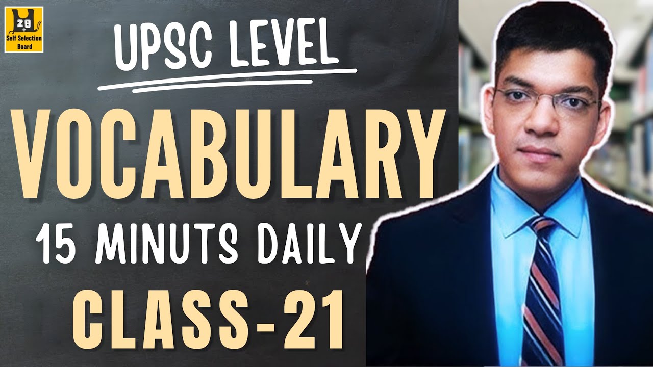 Vocabulary Class – 21 | NDA & CDS 2026 | Basic to Advanced English Class by Shubham Varshney Sir