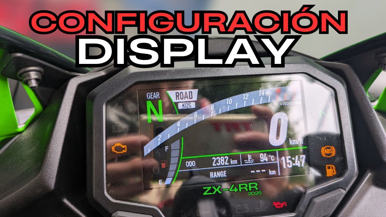 #17  Kawasaki Ninja ZX-4RR pantalla TFT todas las opciones y características explicadas