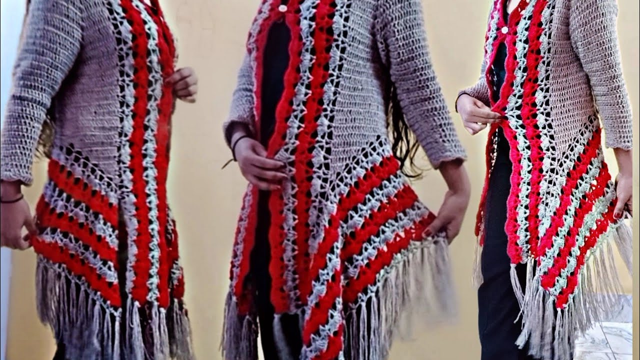 स्टाइलिश शार्क वाला स्वेटर ||crochet shruge sweater||allhometips