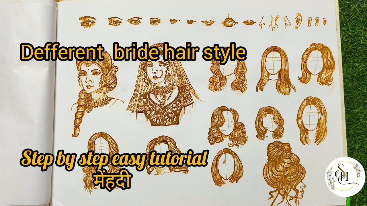 Easy step tutorial of hair style मेंहदी | #mehndi #mehndiclass #sayyedheenaartist#henna