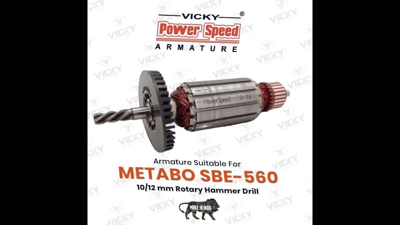 Metabo SBE-560 Armature By PowerSpeed | Armature Exporter in India
