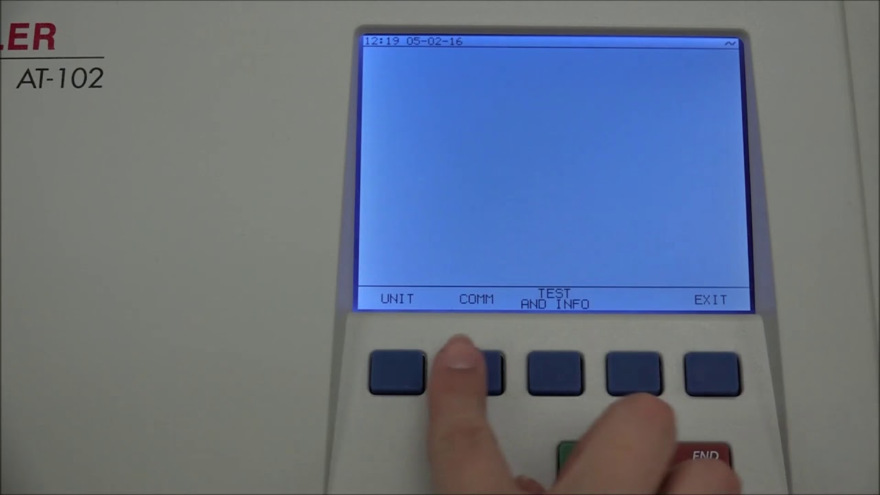Configuration of the EKG model AT-102 #ecg #ekg