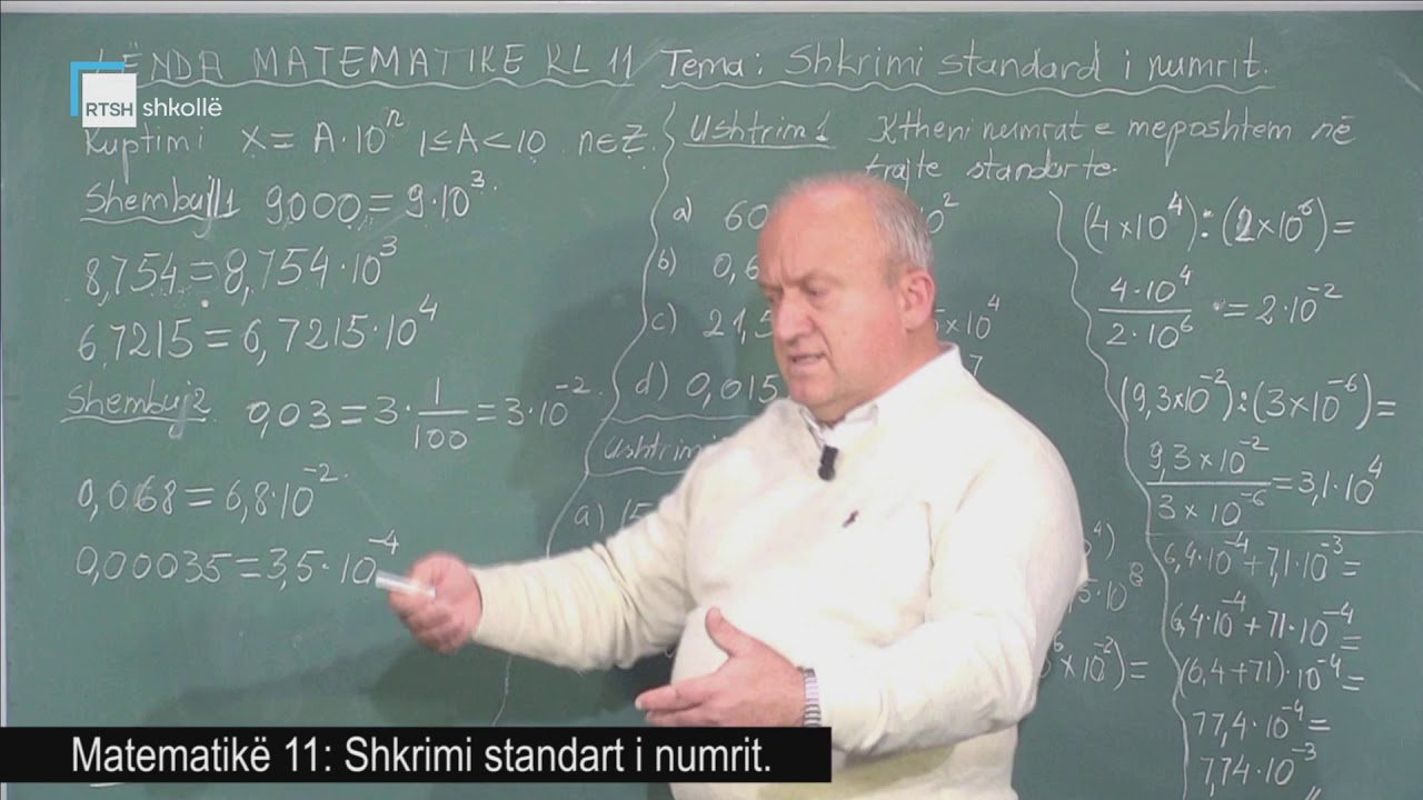 Matematikë 11 - Shkrimi standart i numrit