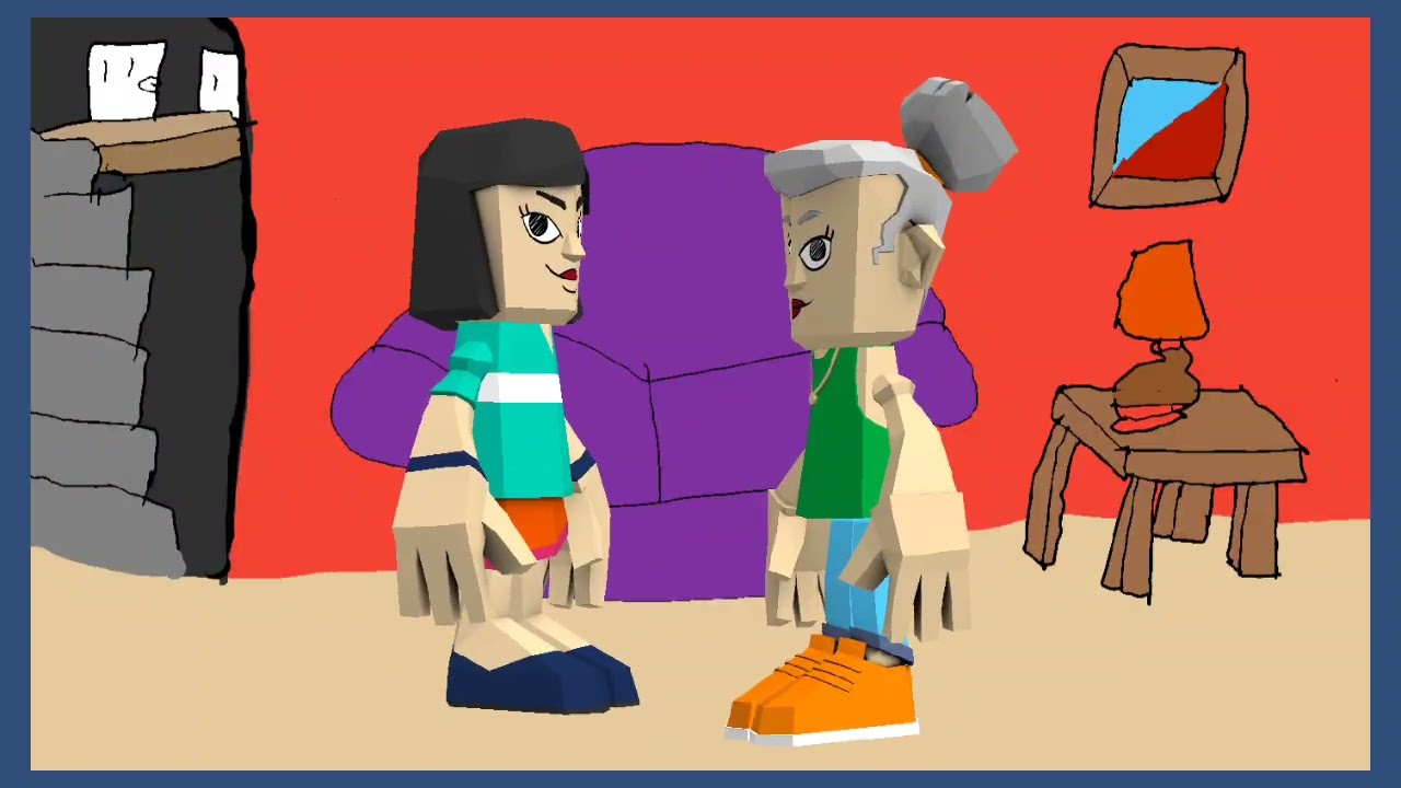 Margo misbehaves babysitter with grandma/grounded