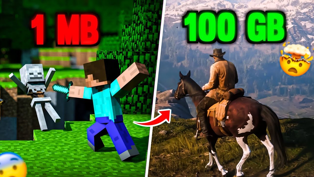 1MB To 100GB Games 🤯