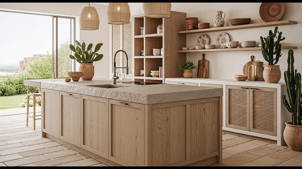 Cocinas Mediterráneas con Isla que Enamoran | Ideas Elegantes y Luminosas