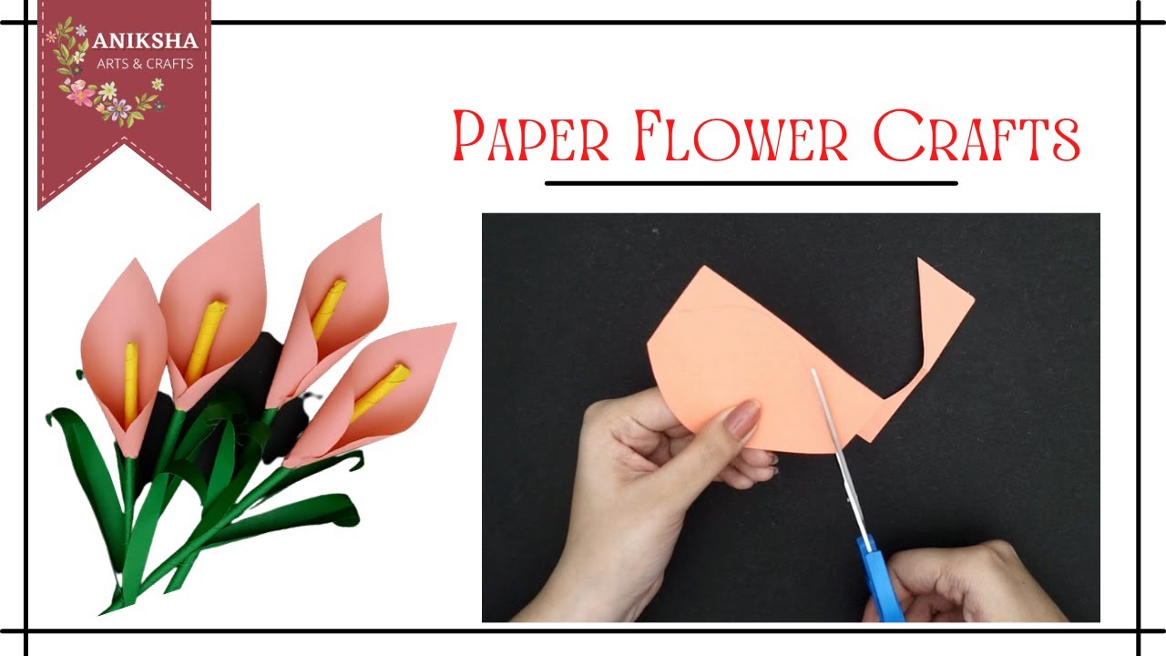 Easy Calla Lily Flower Origami | Wall Decoration Ideas | Party Decoration Ideas | Paper Craft Ideas