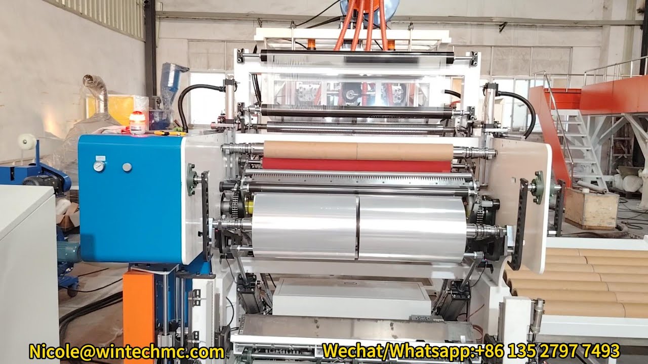 Reliable Automatic 1M 50KG Jumbo Roll PE Stretch Film Production Line，Practical Cast PE Stretch Line