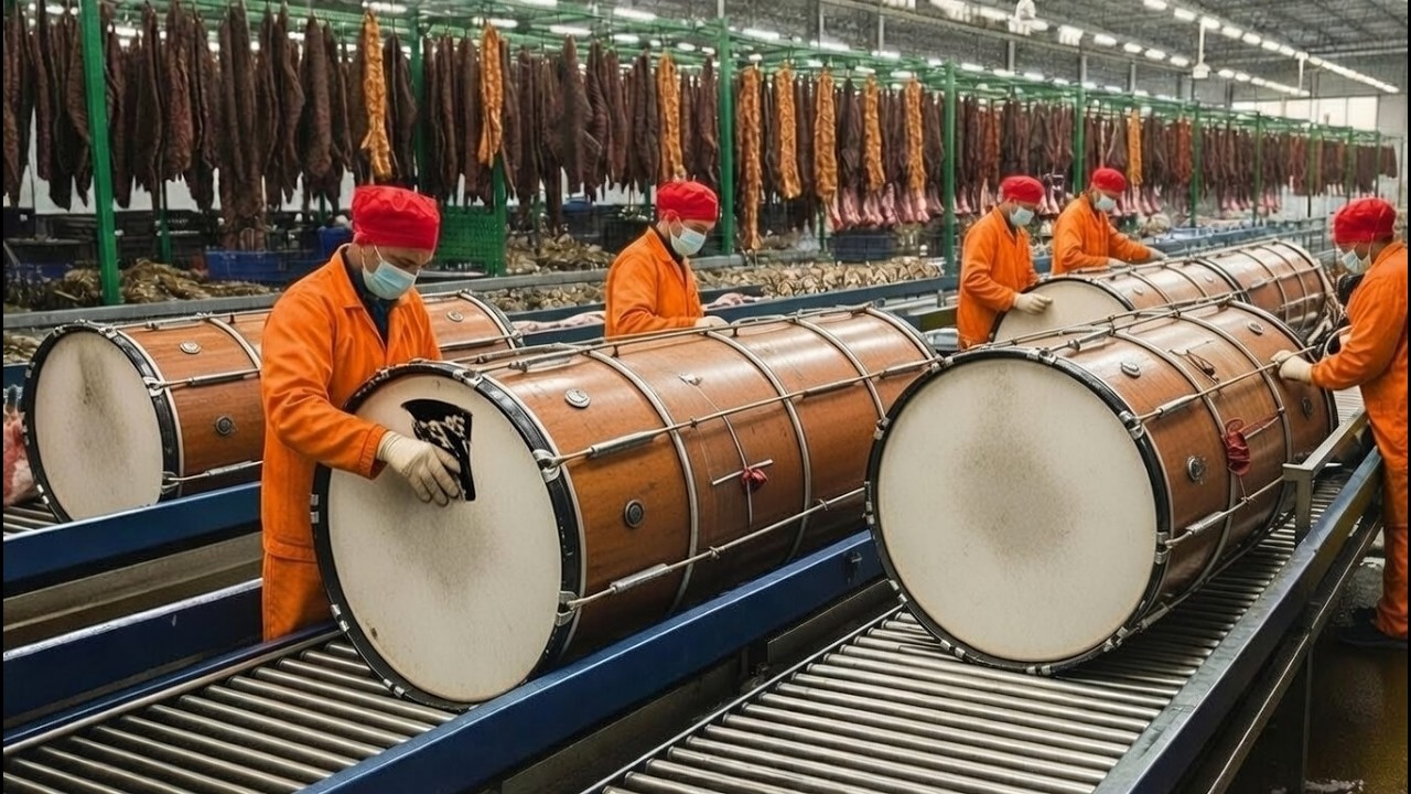 Dhol Making Process in a Factory | How Traditional Dhol Is Made