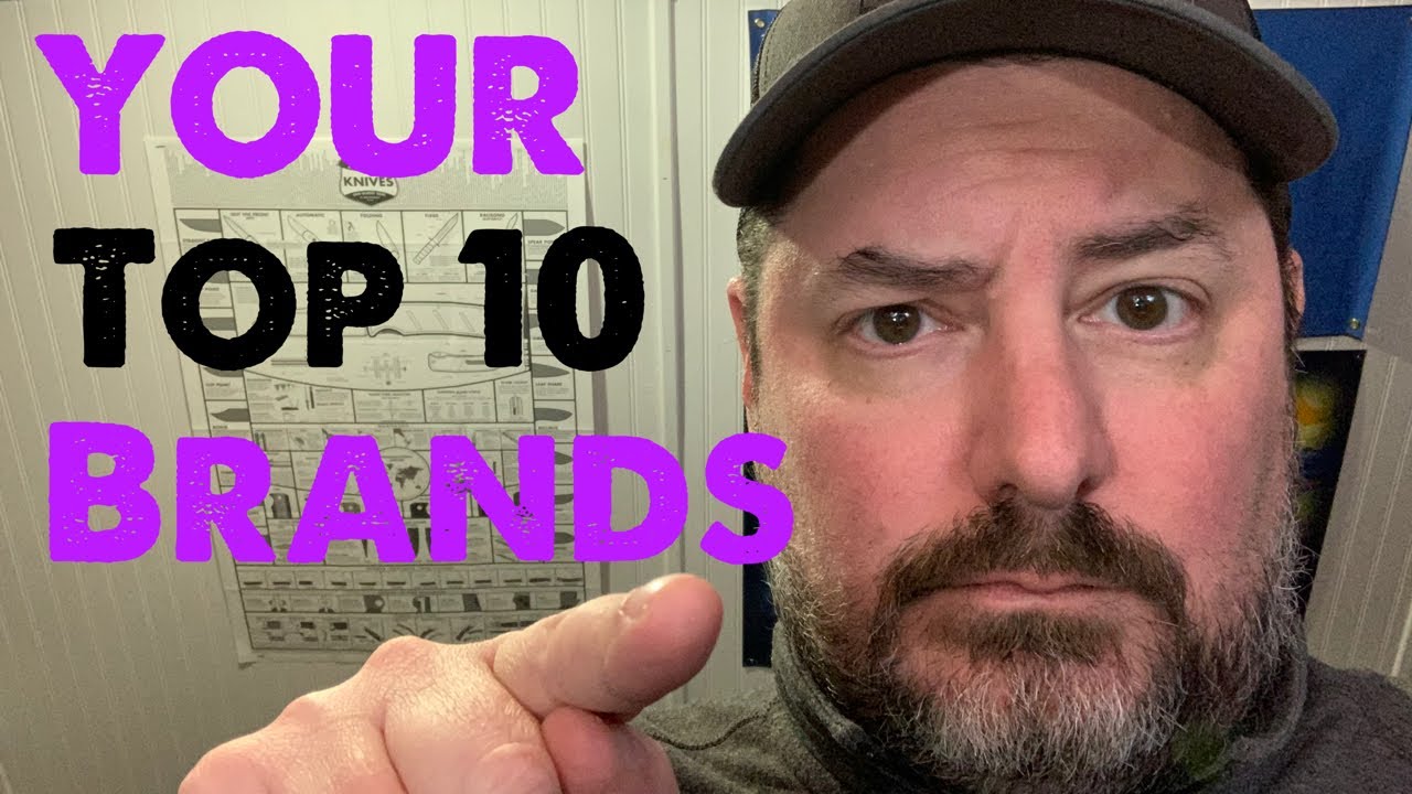 YOUR Top 10 Knife Brands of 2020 According to Your Views!!!