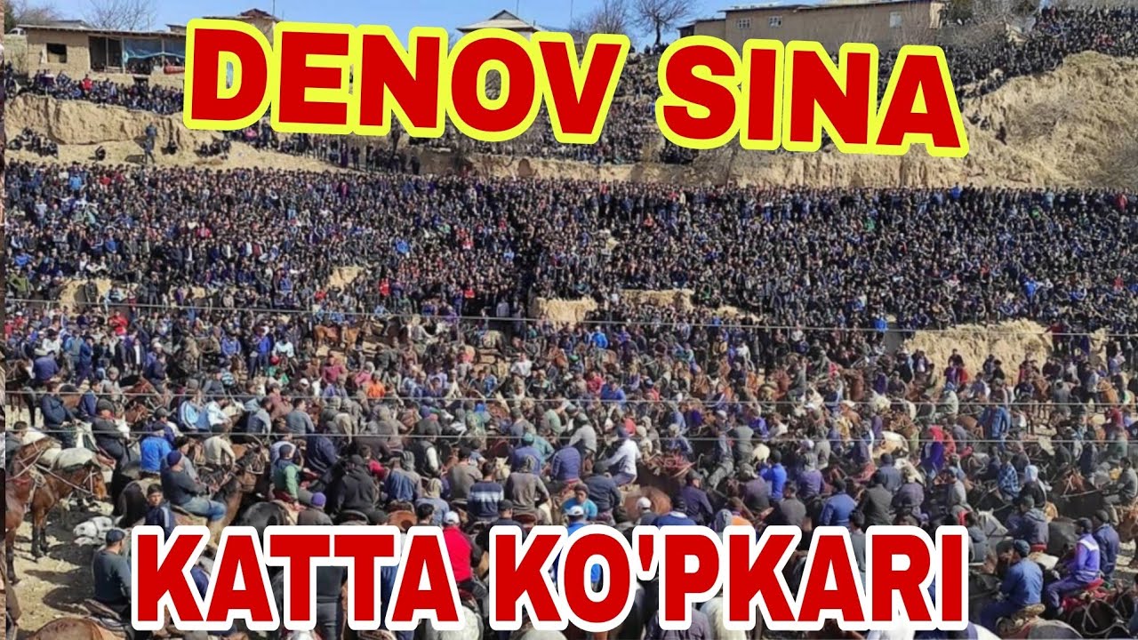 Surxondaryo Denov Sinada katta ko'pkari. Bugungi ko'pkarida Qor Jangi bo'ldi voqealarga boy ko'pkari