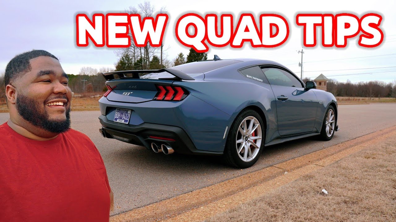 I Installed A New Valved Exhaust With Quad Tips On My 24 Mustang GT