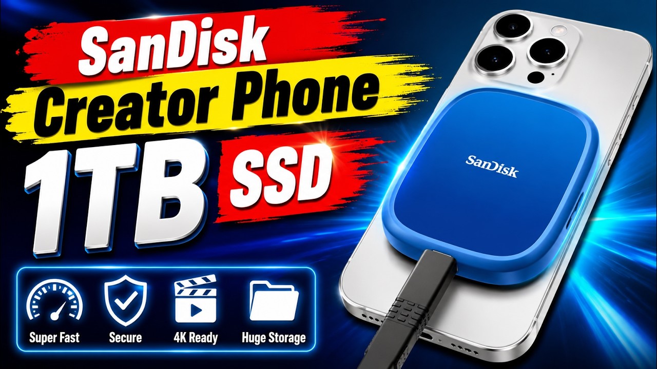 SanDisk Creator Phone 1TB SSD for iPhone 17 Pro Max &ndash; Ultimate Storage Upgrade Review!