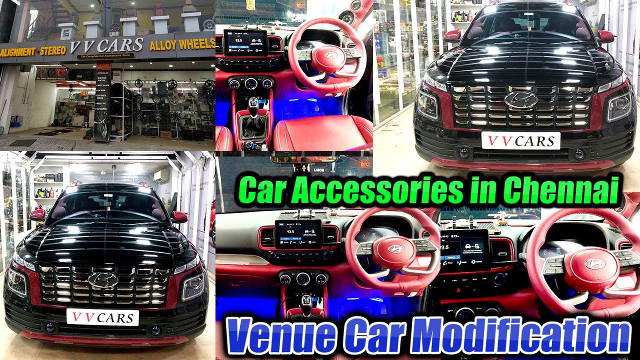 மிகப்பெரிய ஷோரூம் சென்னையில் | Venue Car Modification | Car Accessories Chennai | Video Shop