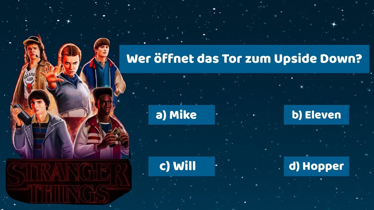 Stranger Things Quiz–🌌Nur echte Fans bestehen dieses Stranger