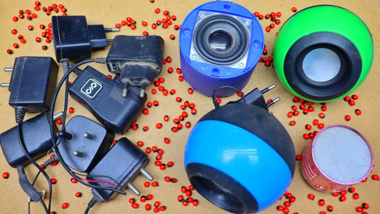 Make 230v mini Bluetooth speaker used old mobile charger and old Bluetooth speaker