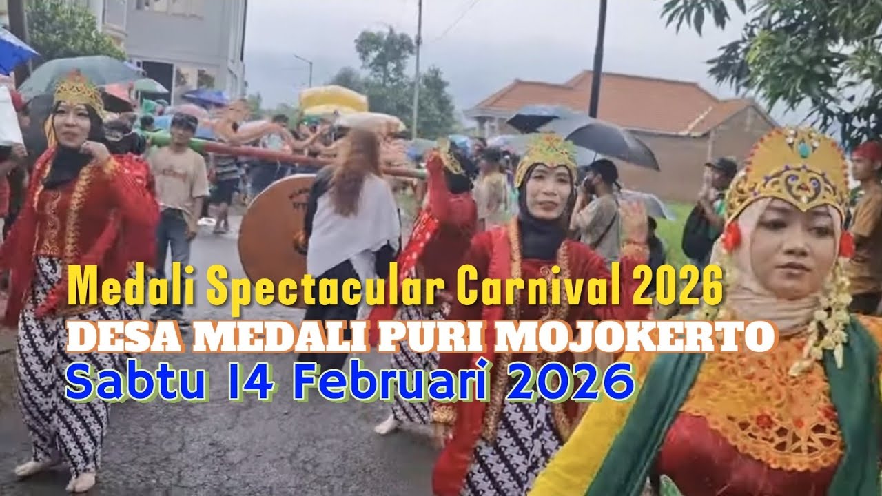 Karnaval Medali Spectacular Puri Mojokerto Sabtu 14 Februari 2026