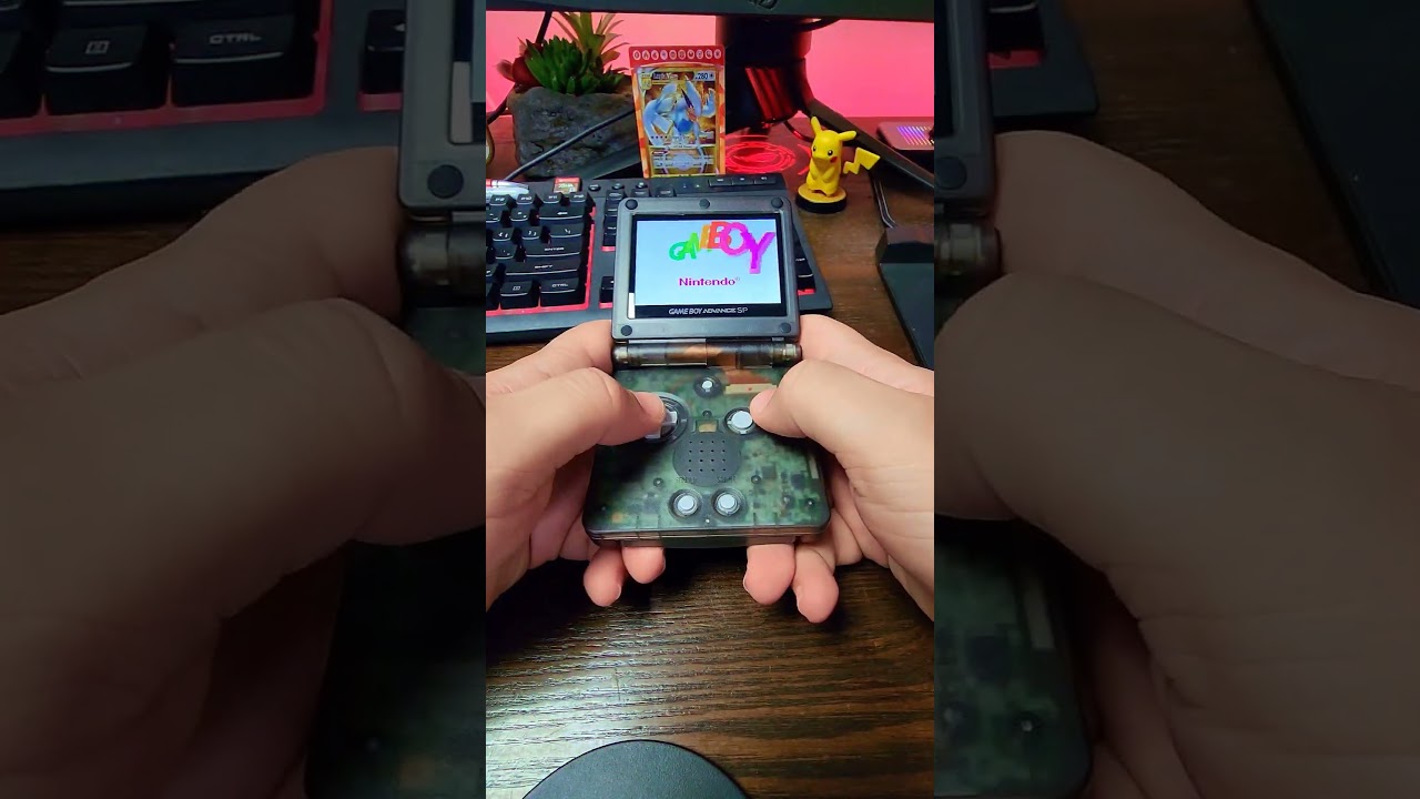 Gameboy Advance SP modificada con pantalla IPS 