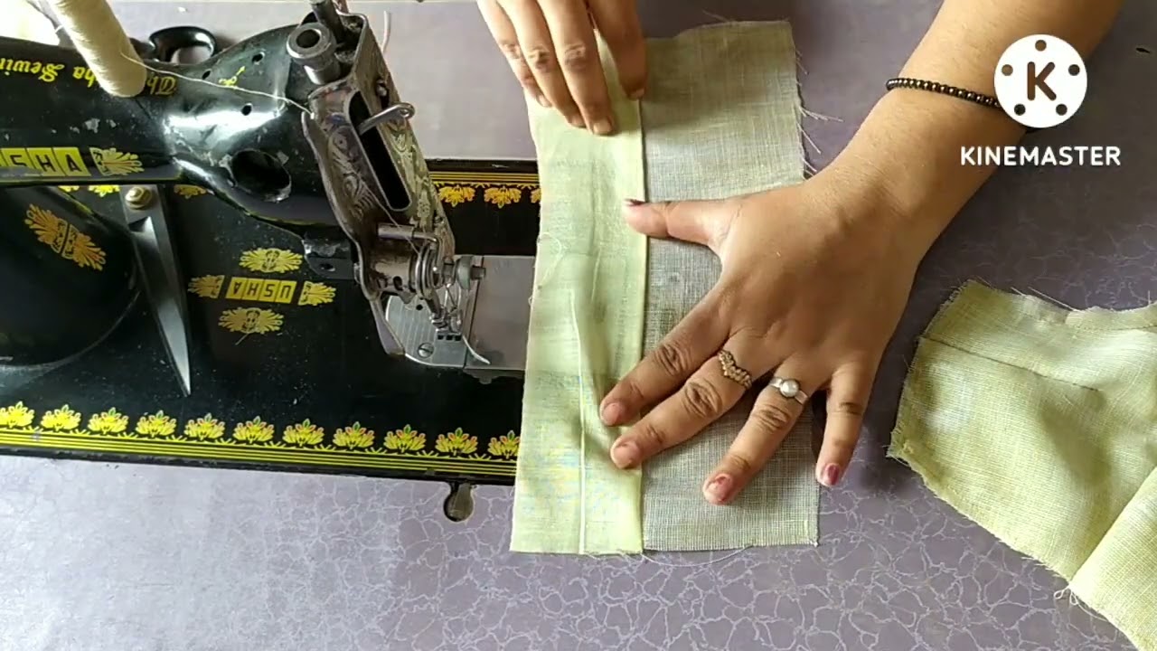 ಬ್ಲೌಸ್ ಗೆ ಕ್ರಾಸ್ ಪಟ್ಟಿ ಹಚ್ಚುವ ವಿಧಾನ.( How to attach cross belt to blouse