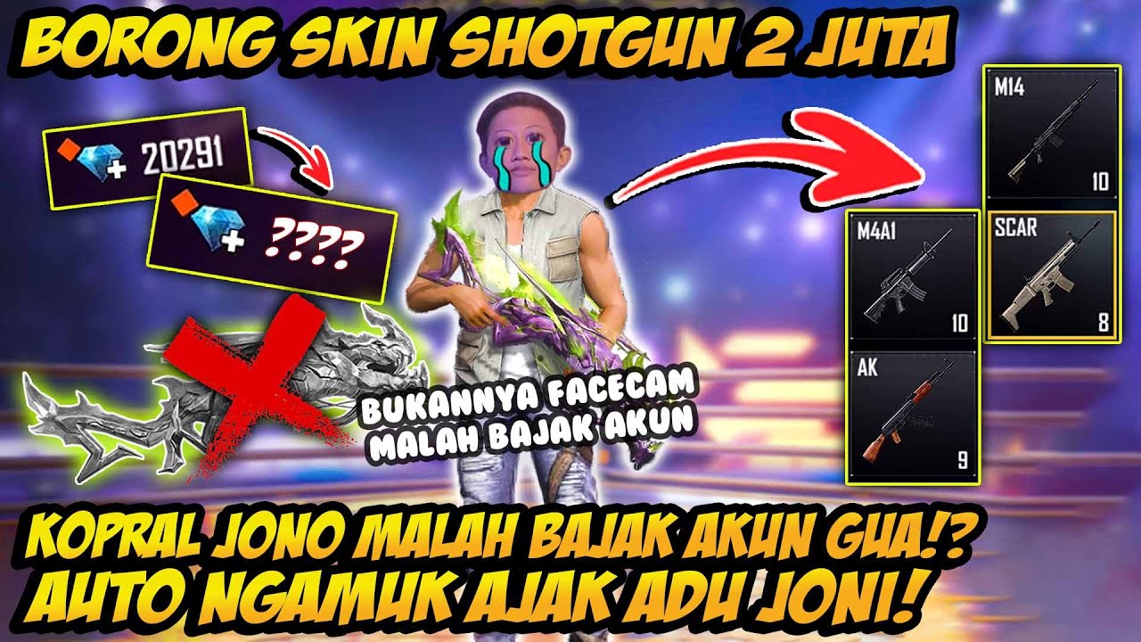 BORONG SKIN SENJATA LEGENDARY M1014 2JUTA?! AUTO NGAMUK TERNYATA KOPRAL JONO YANG BAJAK AKUN GUA!!