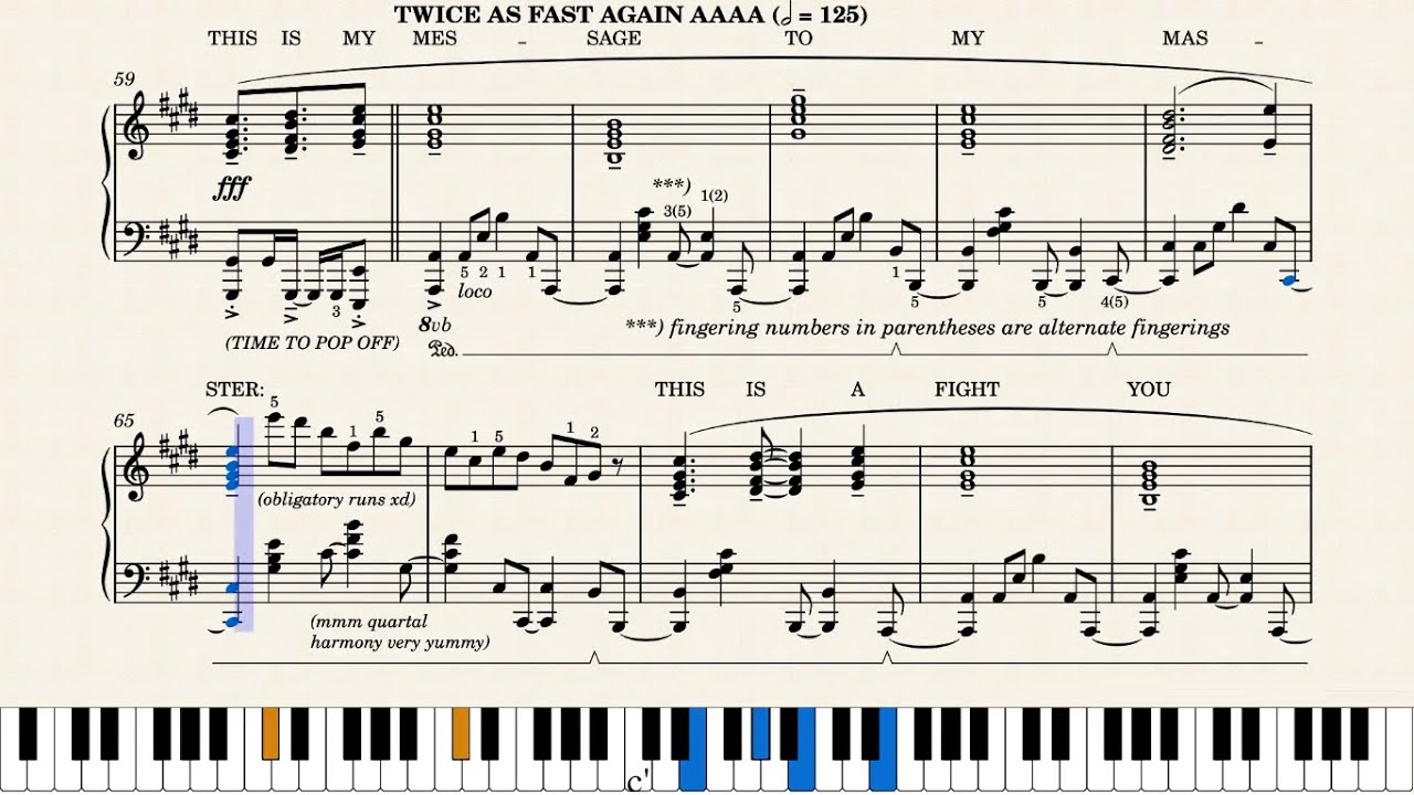 [NEW VERSION] Calamity Mod OST | Roar of the Jungle Dragon | Piano solo (sheet music)