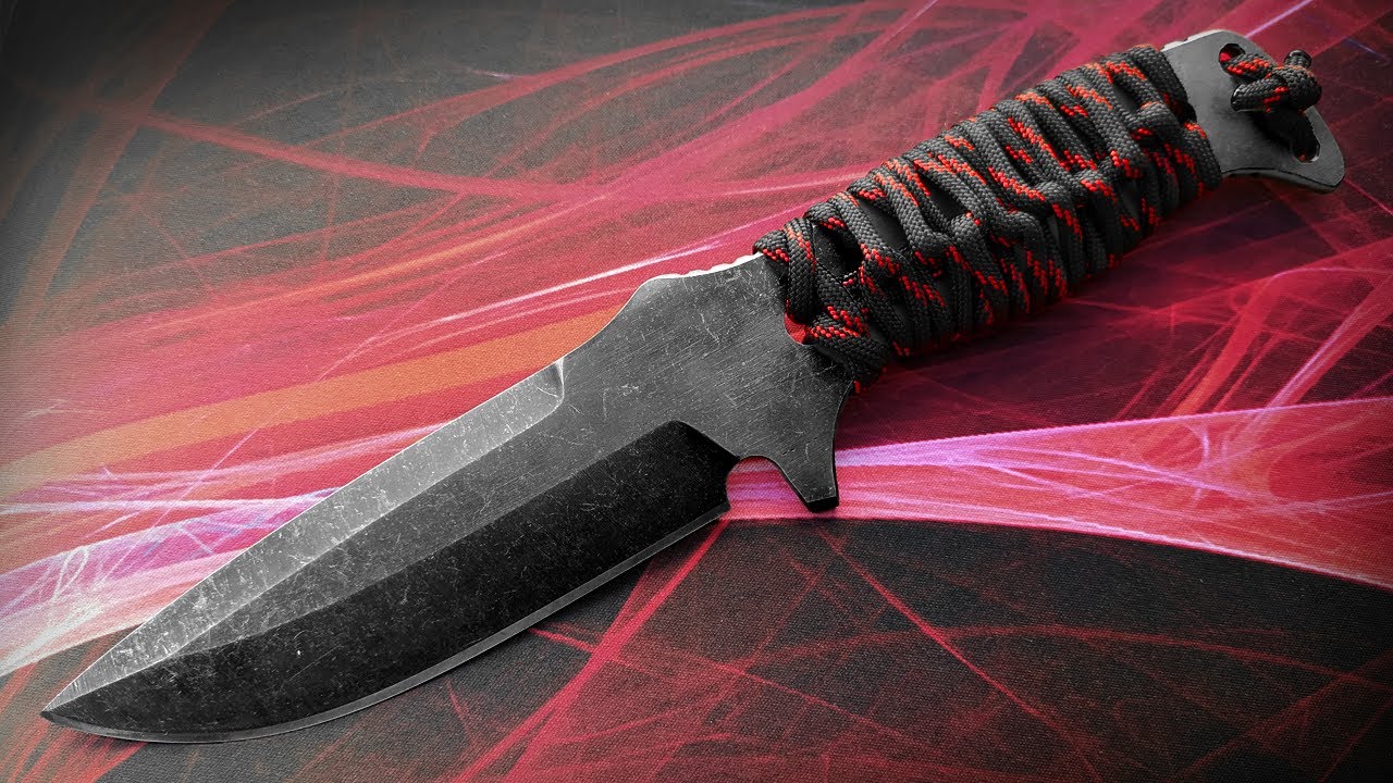 изготовление тактического ножа Benchmade 375 | Ручка из паракорда