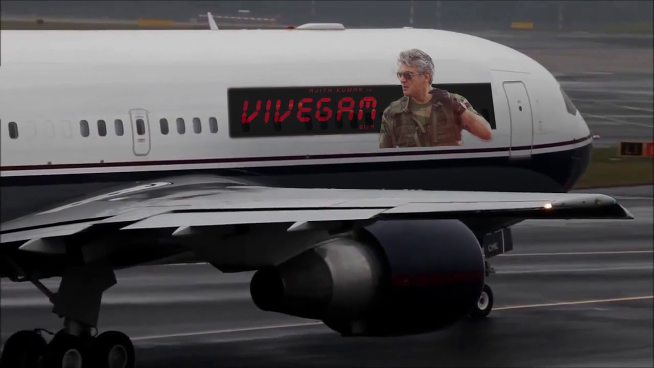 Vivegam Flight in Newyork airport | Ajith Kumar HD