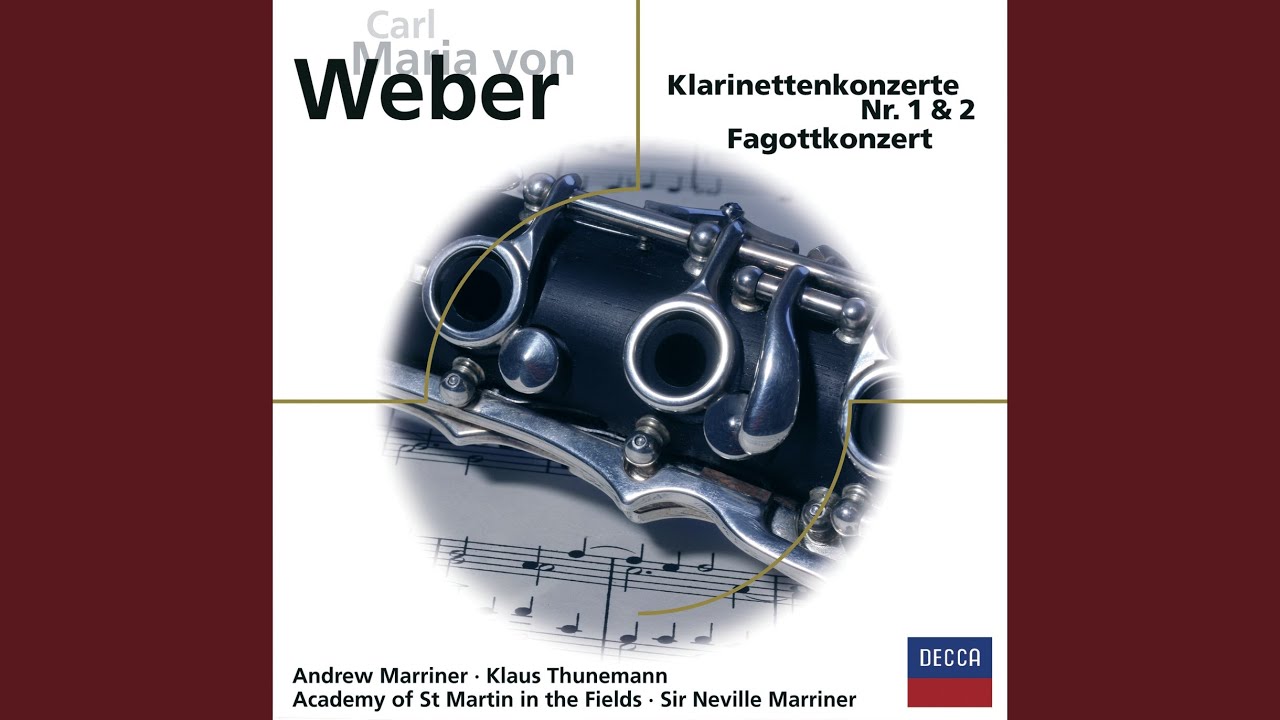 Weber: Clarinet Concerto No. 1 in F minor, Op. 73: 1. Allegro